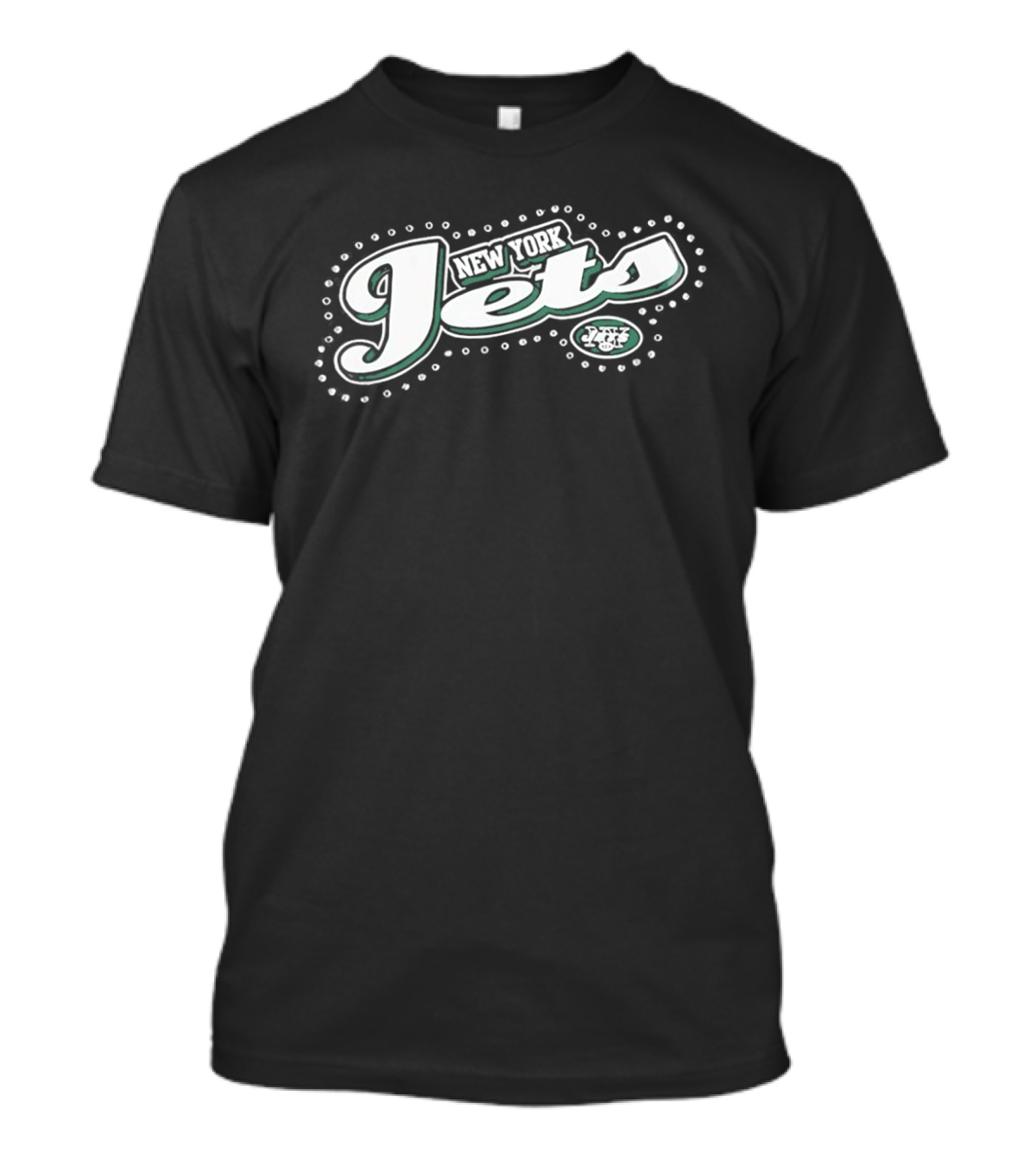 New York Jets Sparkly Rhinestone Bling 2023 T-Shirt