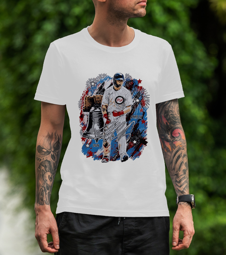 Pete Crow Armstrong Philly 2026 PCA Liberty Bell Fireworks MLB All Star Celebration T-Shirt
