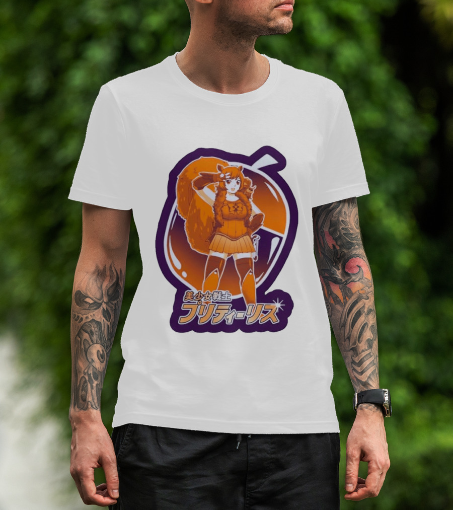 Pretty Squirrel Sailor Anime Girl Risu Manga Warrior T-Shirt