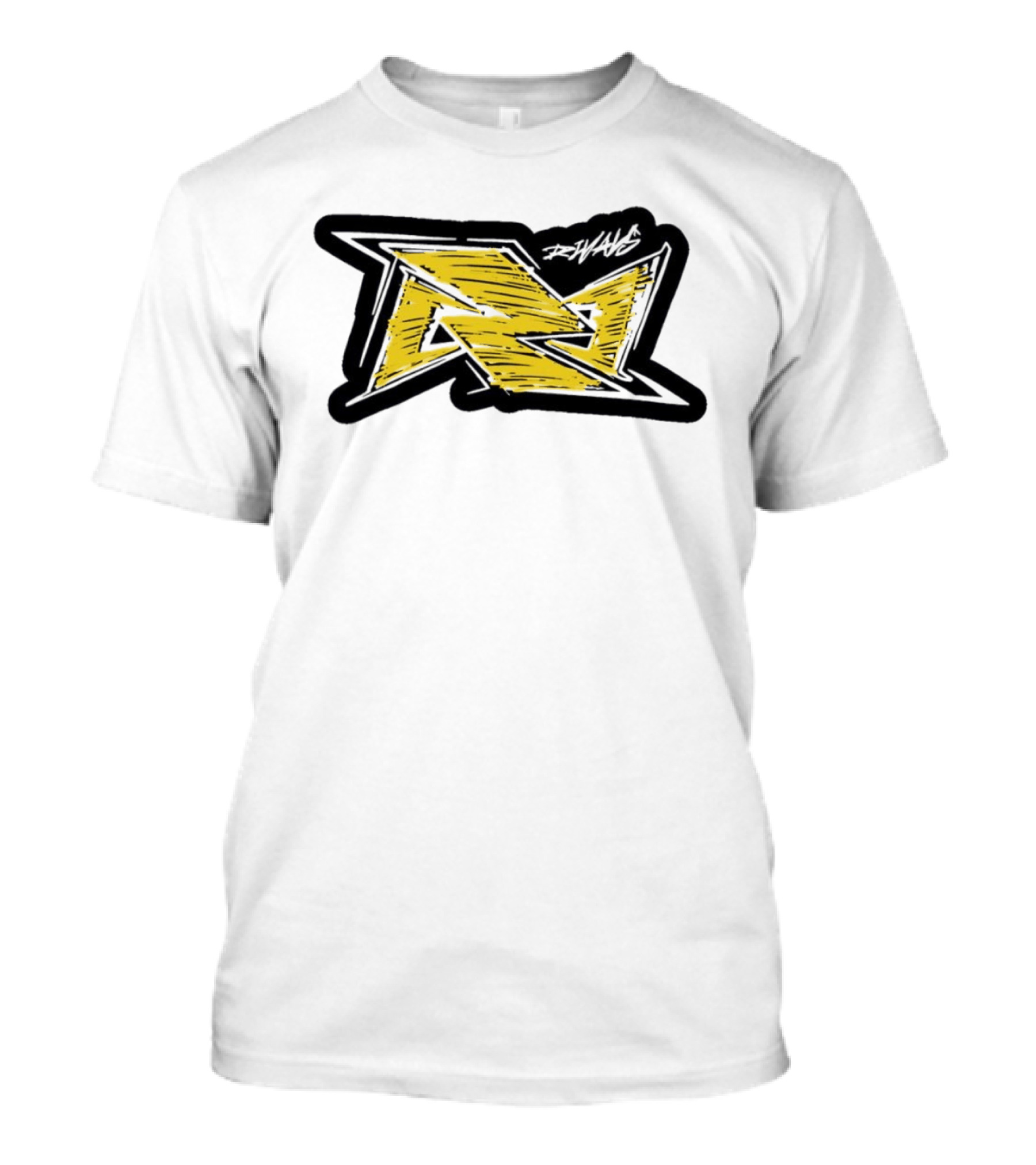 Rivals Scribble Yellow Black Riot Green Graffiti T-Shirt