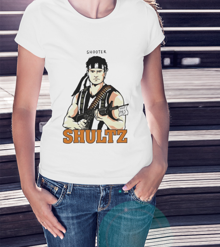 Shooter Shultz Hot Pies Rambo Movie T-Shirt