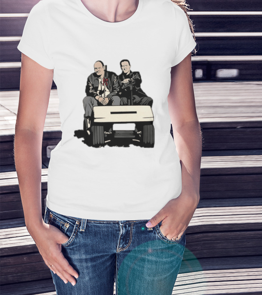 The Sopranos Tony Soprano Furio Giunta Riding Golf Cart Scene T-Shirt