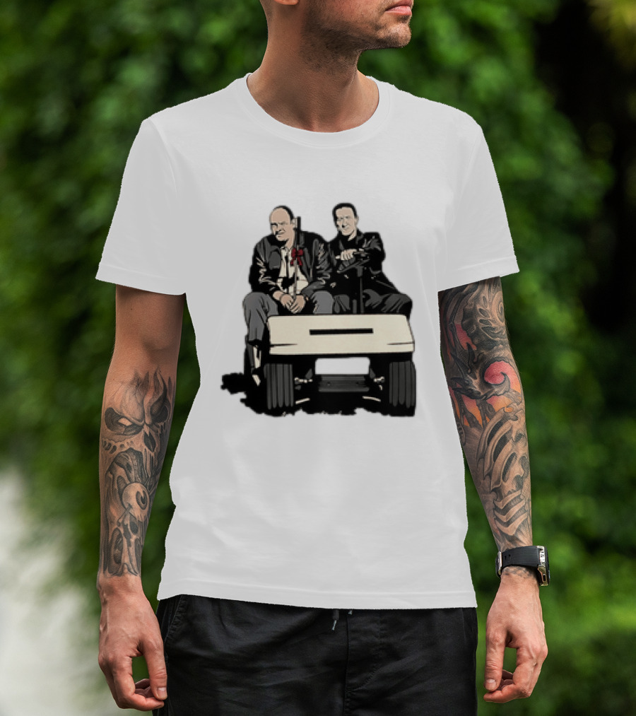 The Sopranos Tony Soprano Furio Giunta Riding Golf Cart Scene T-Shirt