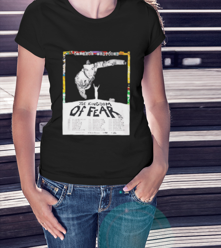 Cameron Whitcomb The Kingdom Of Fear Tour 2026 Dates And Locations T-Shirt