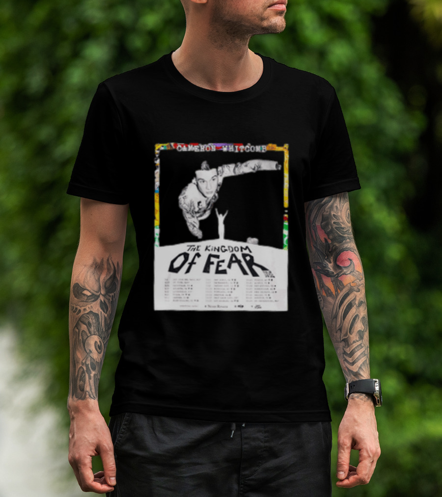 Cameron Whitcomb The Kingdom Of Fear Tour 2026 Dates And Locations T-Shirt