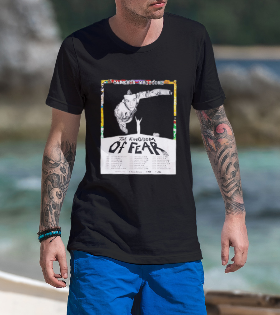Cameron Whitcomb The Kingdom Of Fear Tour 2026 Dates And Locations T-Shirt