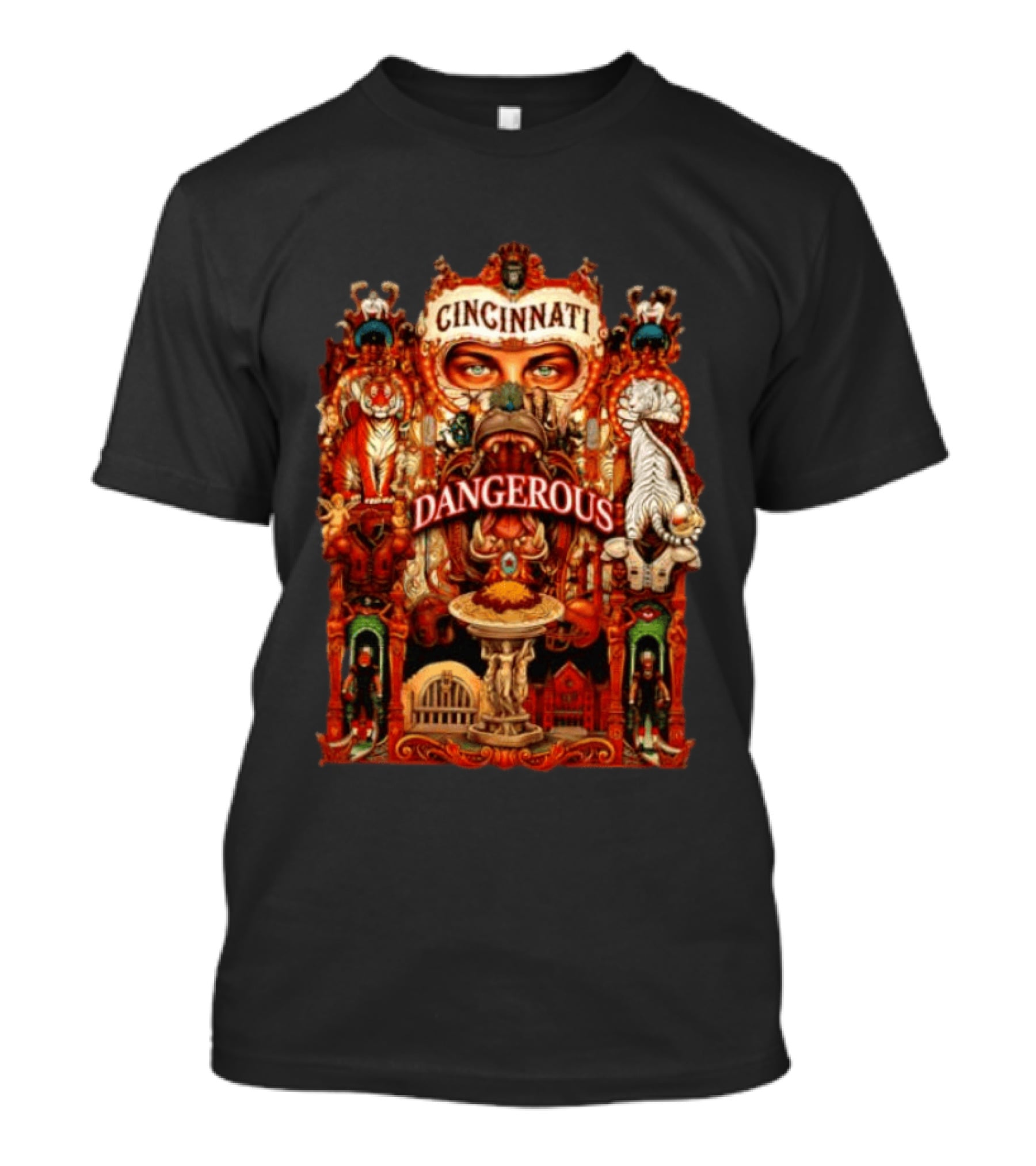 Cincinnati Dangerous Tiger Lord Of The Jungle T-Shirt