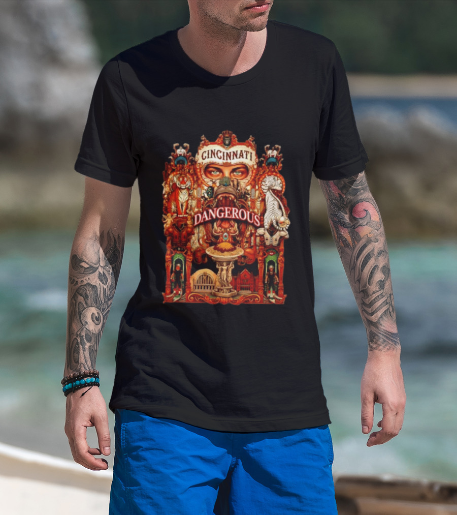Cincinnati Dangerous Tiger Lord Of The Jungle T-Shirt