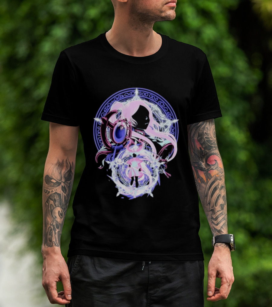 Frieren Beyond Journey's End Anime Character Art With Magical Circle T-Shirt