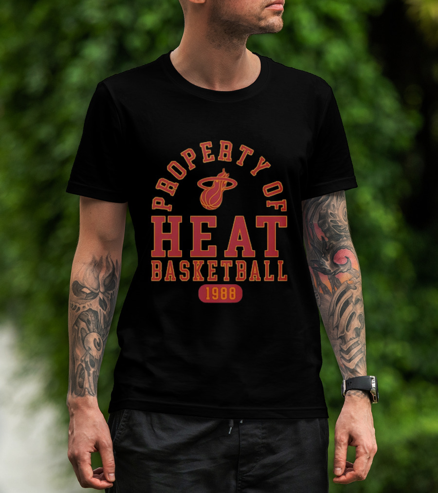 Property Of Miami Heat Basketball 1988 Heat T-Shirt