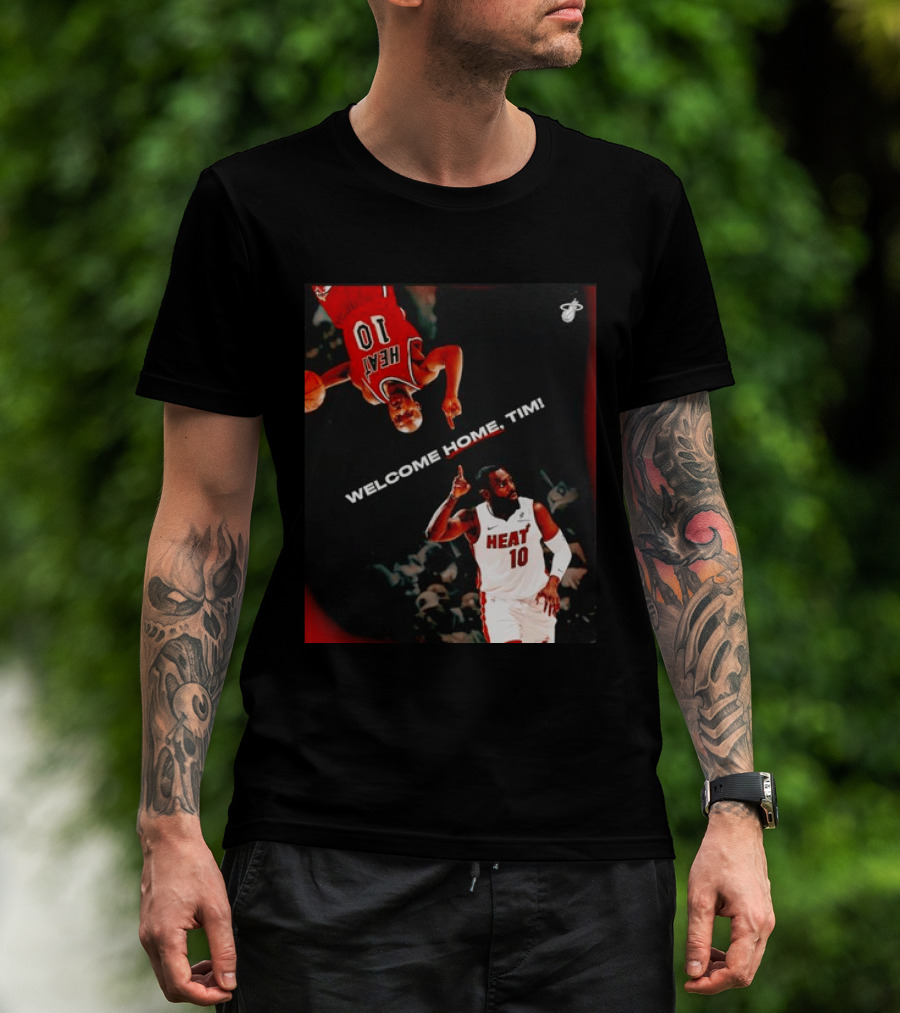 Tim Hardaway Miami Heat Welcome Home Timi 10 Basketball Legend T-Shirt