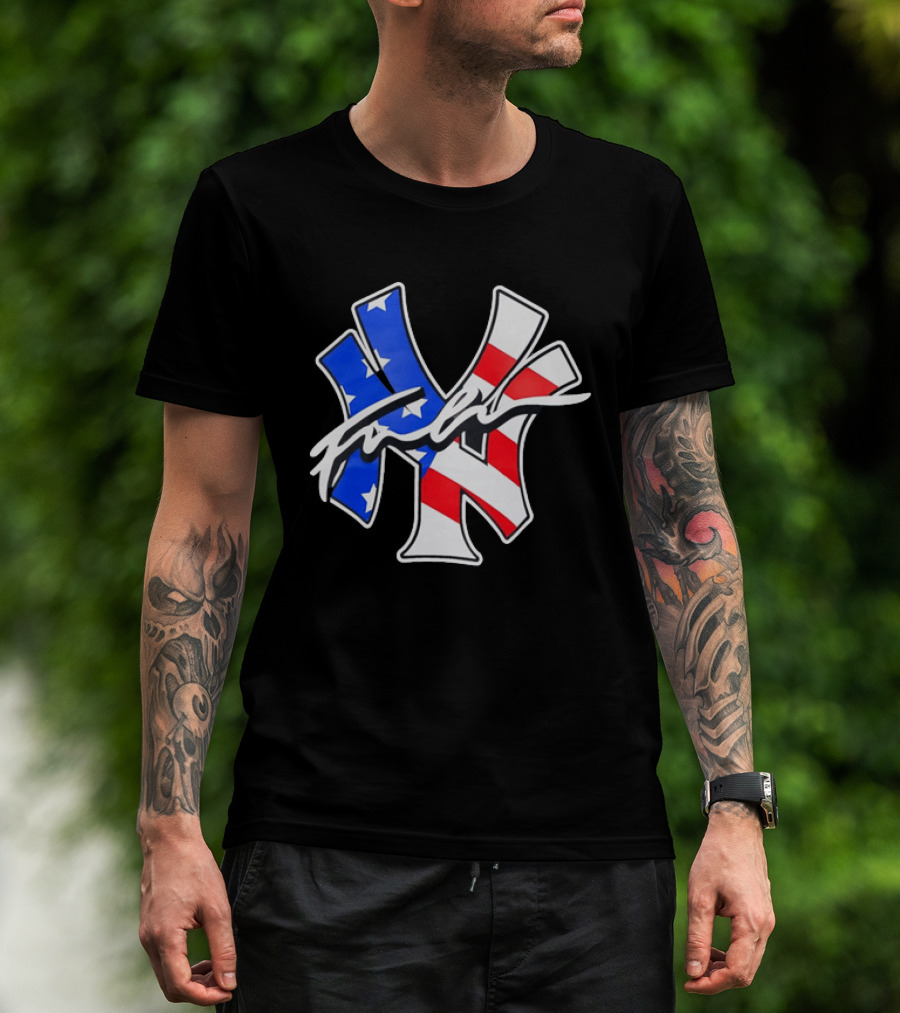 MLB New York Yankees Stars And Stripes American Flag T-Shirt
