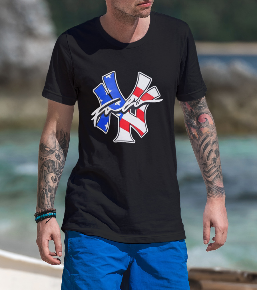 MLB New York Yankees Stars And Stripes American Flag T-Shirt