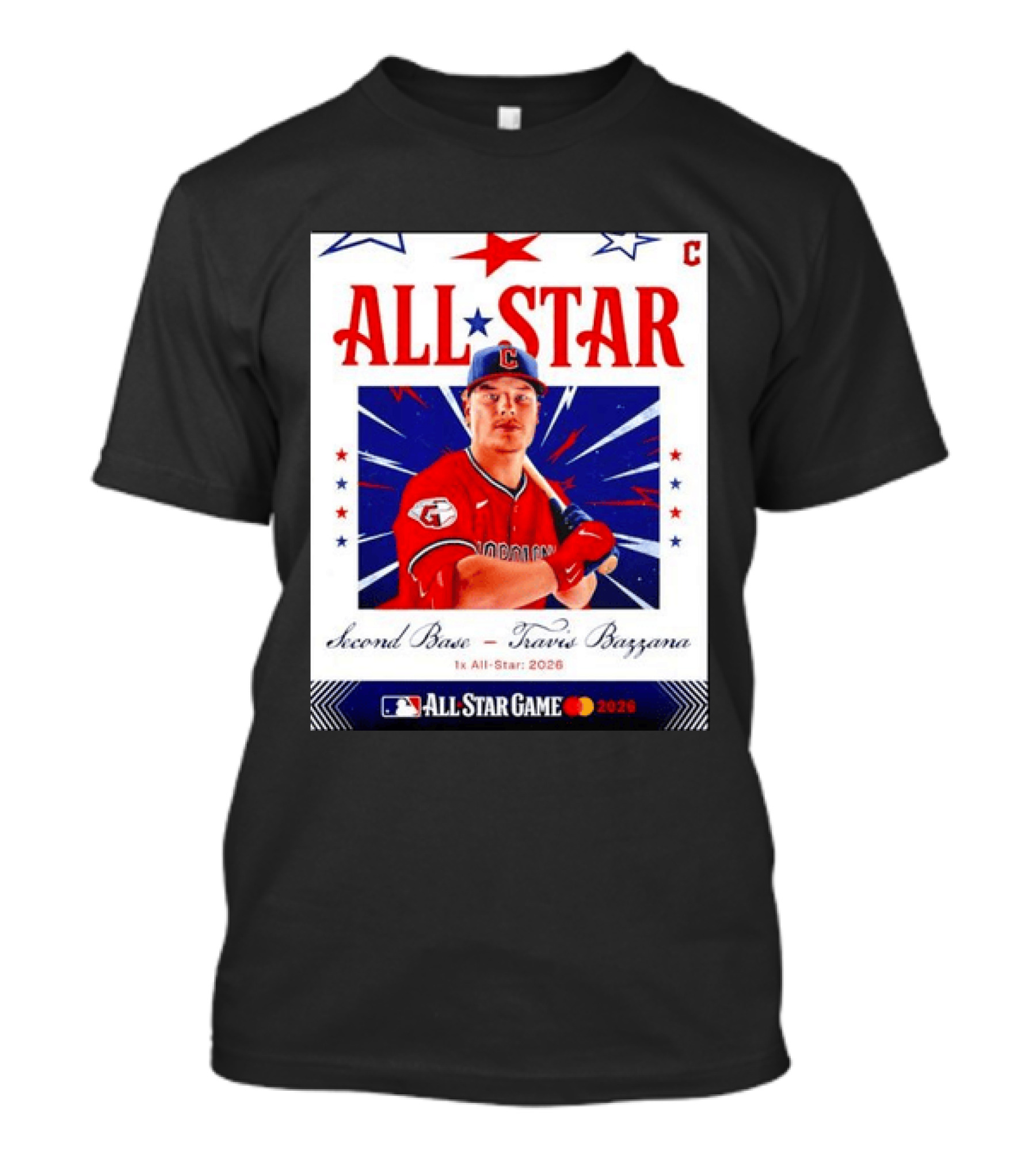 Travis Bazzana 2026 MLB All Star Game Second Base Player Card T-Shirt