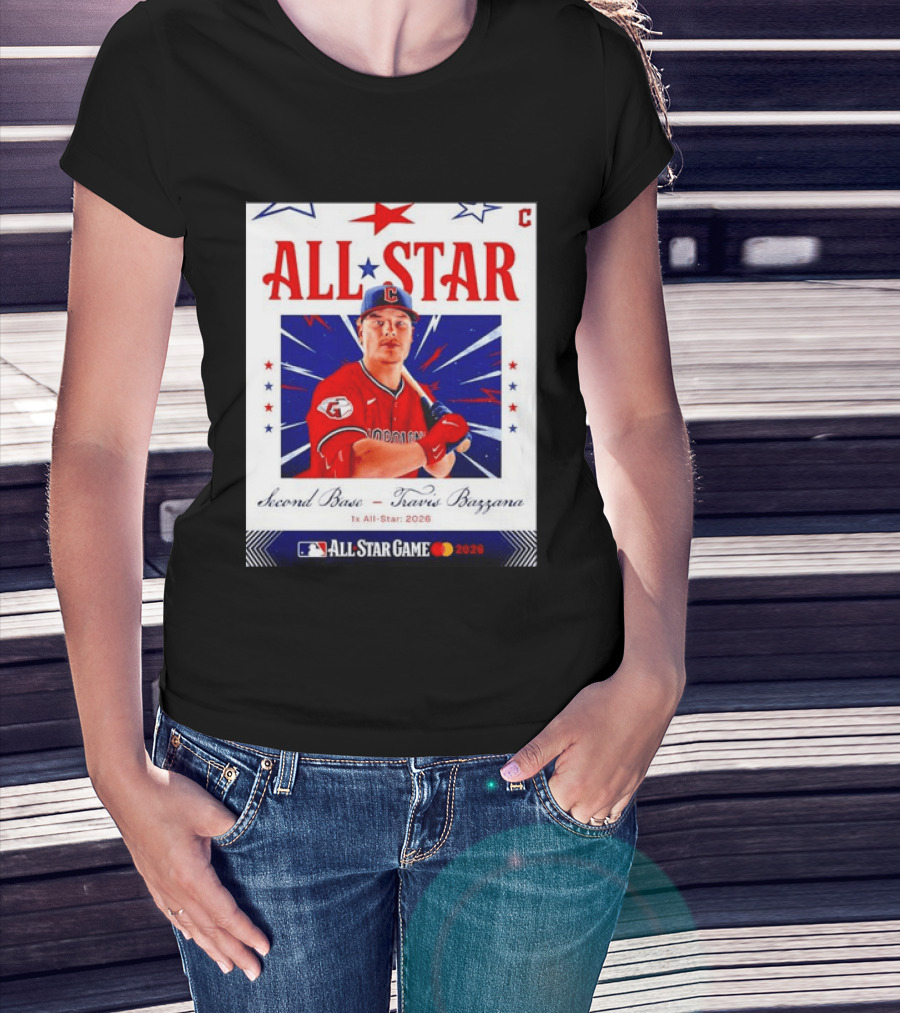 Travis Bazzana 2026 MLB All Star Game Second Base Player Card T-Shirt