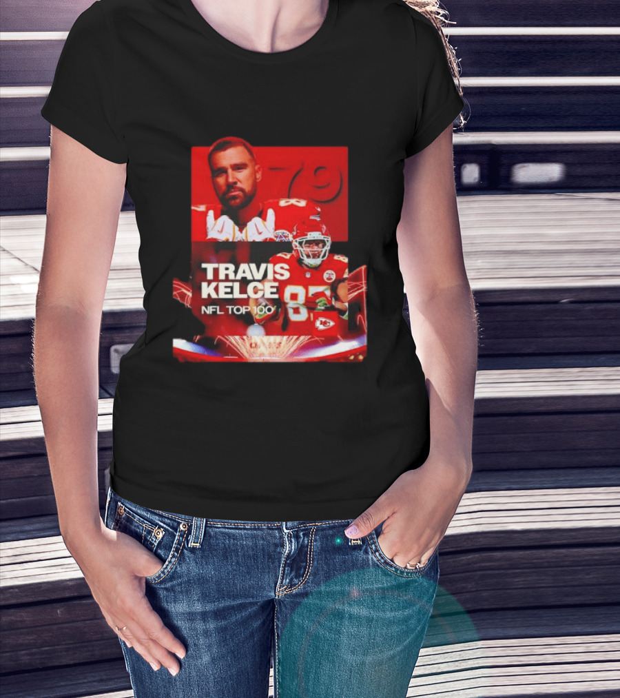Travis Kelce Kansas City Chiefs NFL Top 100 87 T-Shirt