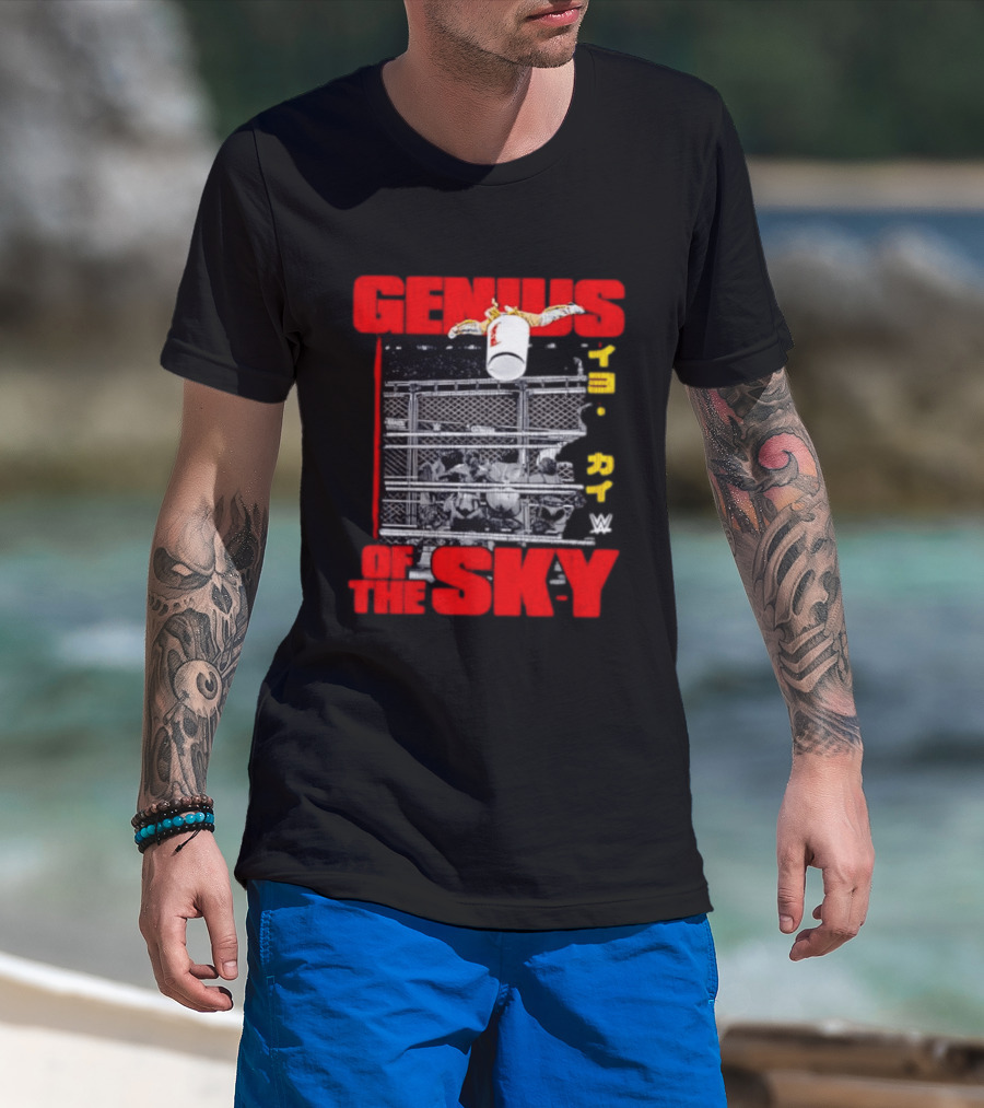 Genius Of The Sky Iyo Sky WWE Trash Can Flip T-Shirt