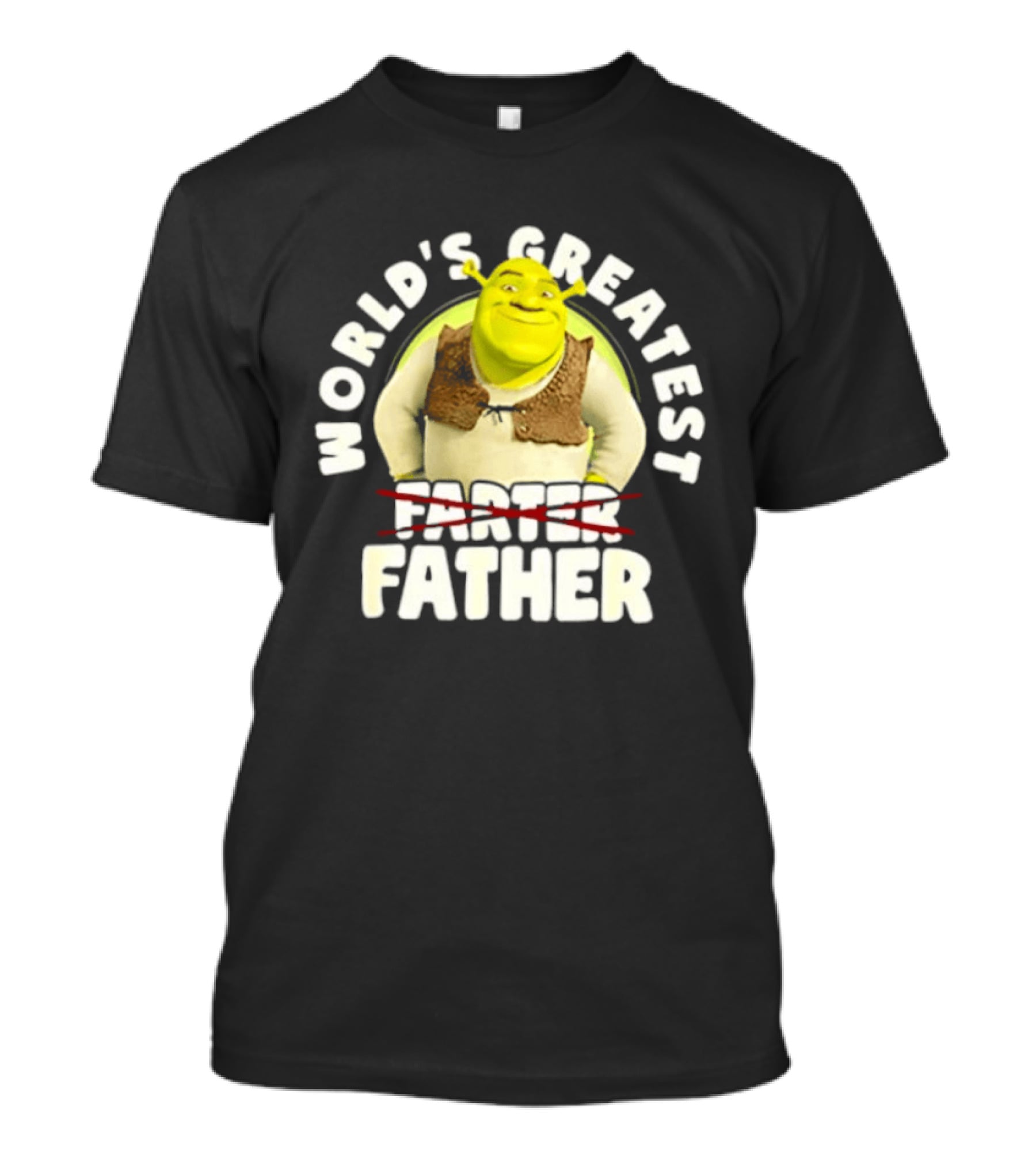 World's Greatest Farter Father Shrek Cartoon T-Shirt
