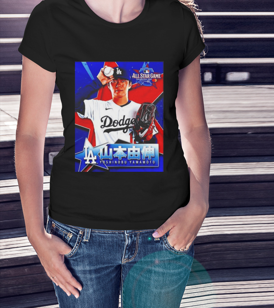 Los Angeles Dodgers Yoshinobu Yamamoto 2026 All Star Game Baseball T-Shirt