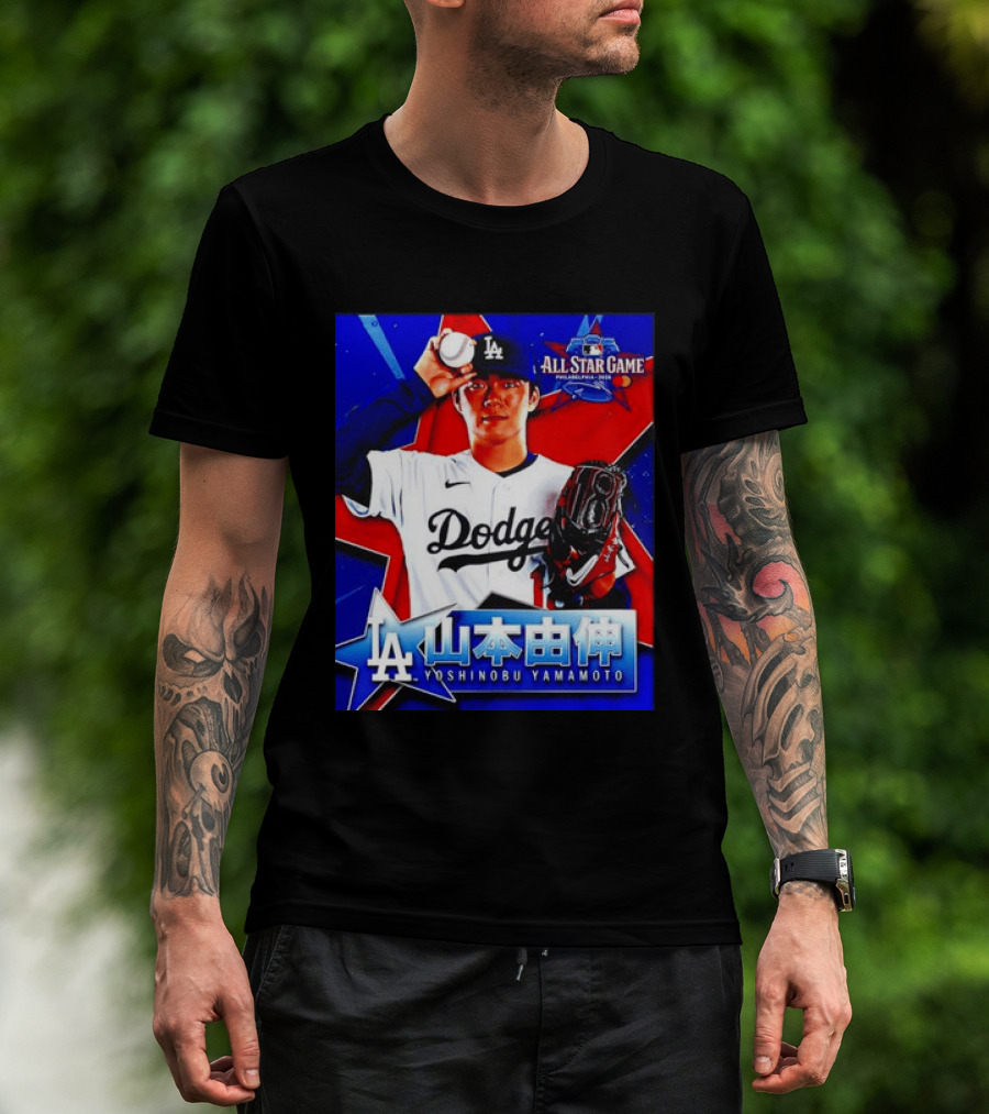 Los Angeles Dodgers Yoshinobu Yamamoto 2026 All Star Game Baseball T-Shirt
