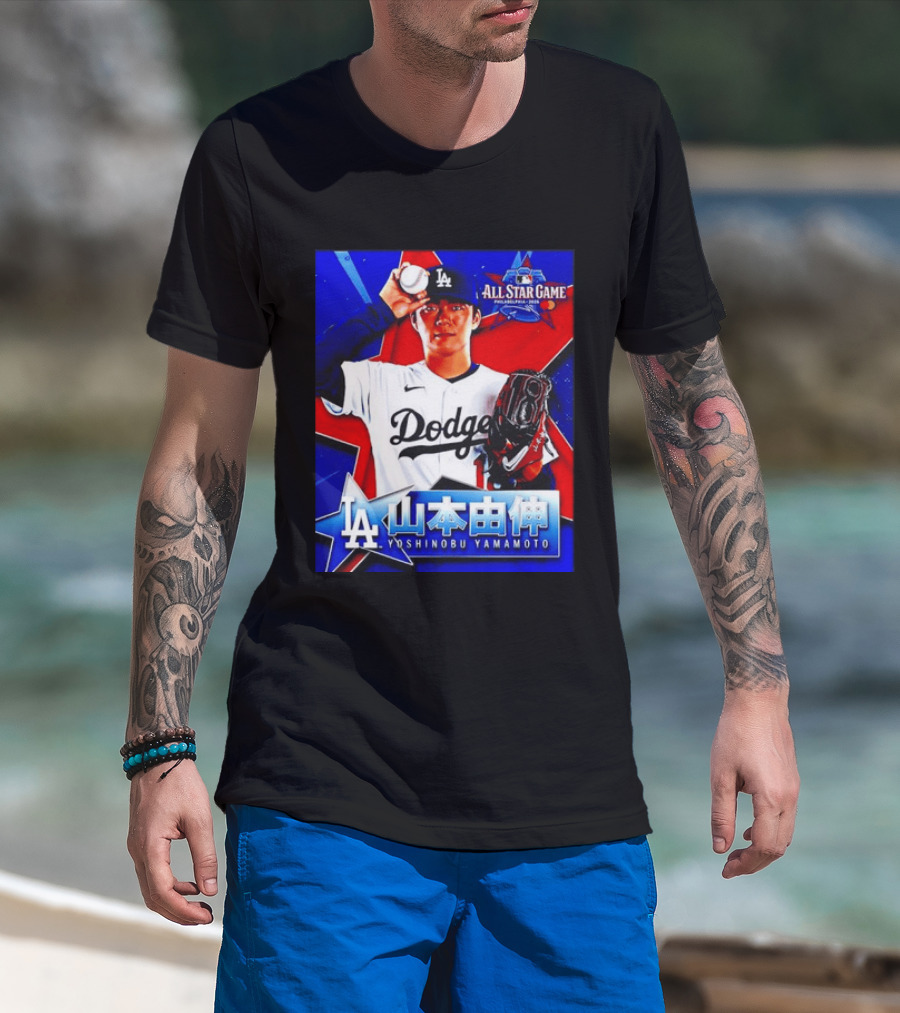 Los Angeles Dodgers Yoshinobu Yamamoto 2026 All Star Game Baseball T-Shirt