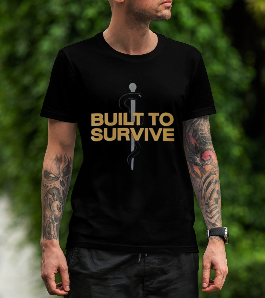 Built To Survive Rod Of Asclepius T-Shirt