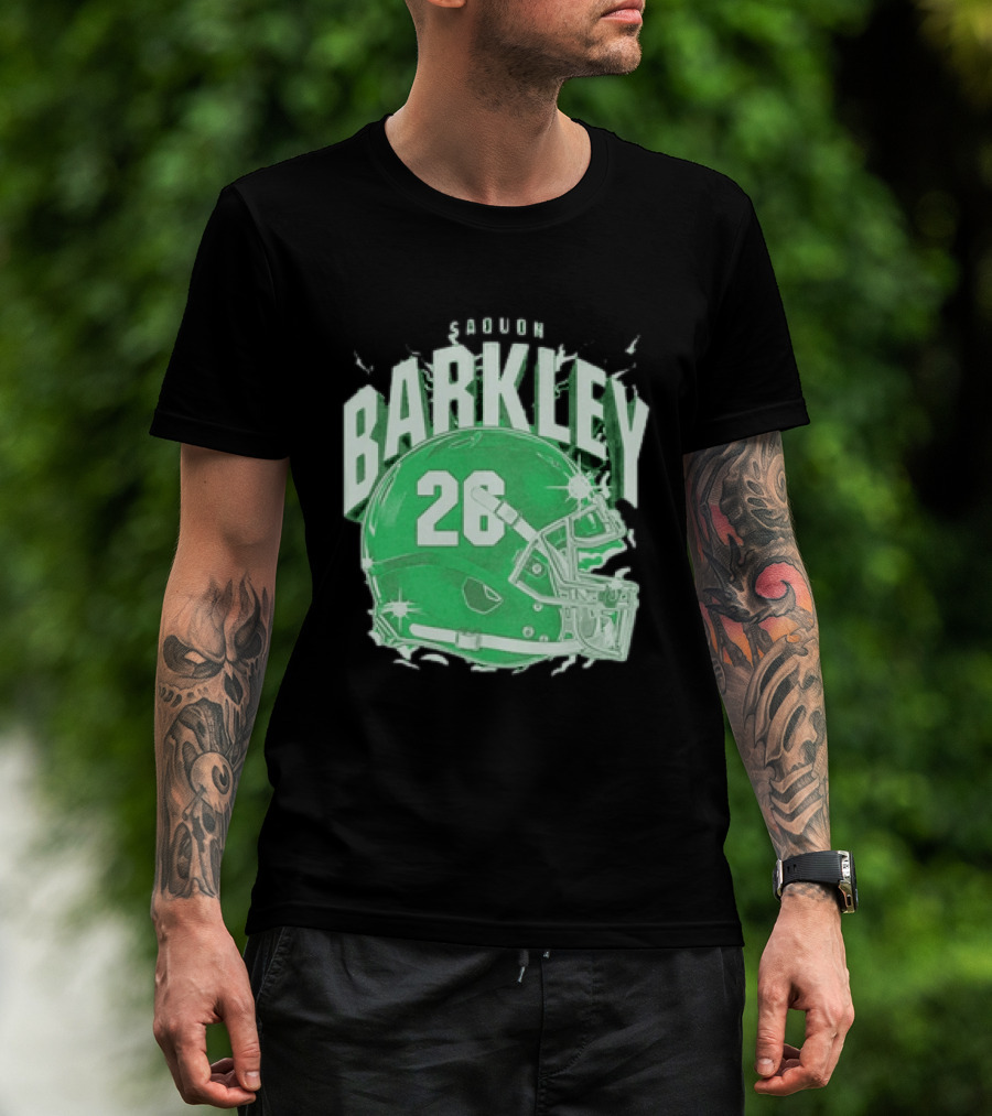 Saquon Barkley 26 Football Helmet T-Shirt