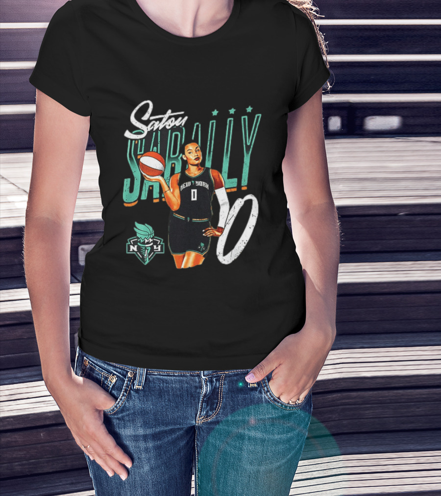 Satou Sabally New York Liberty Basketball 00 WNBA Player T-Shirt