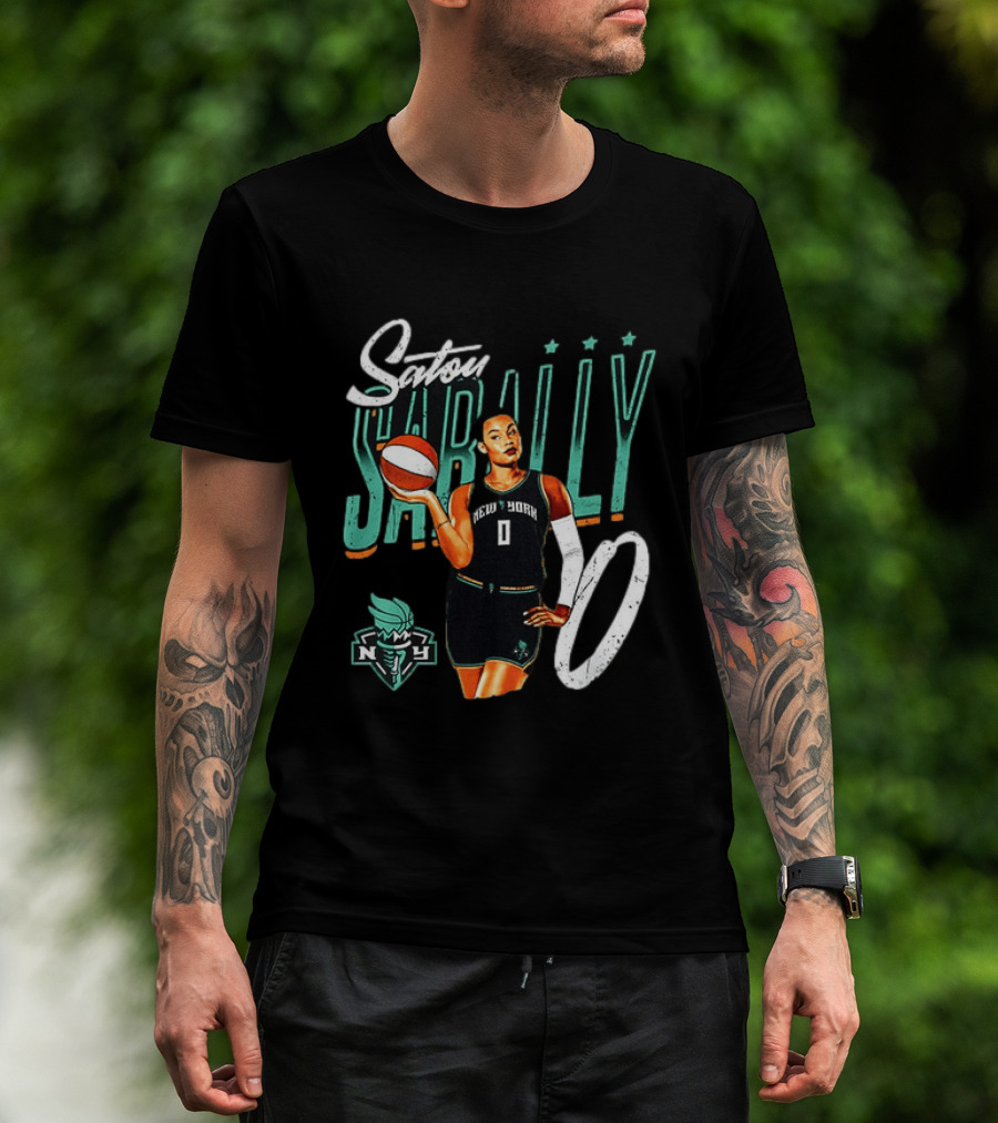 Satou Sabally New York Liberty Basketball 00 WNBA Player T-Shirt