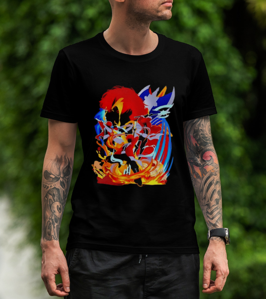 Stark Frieren Beyond Journey's End Anime Dynamic Colorful Scene T-Shirt