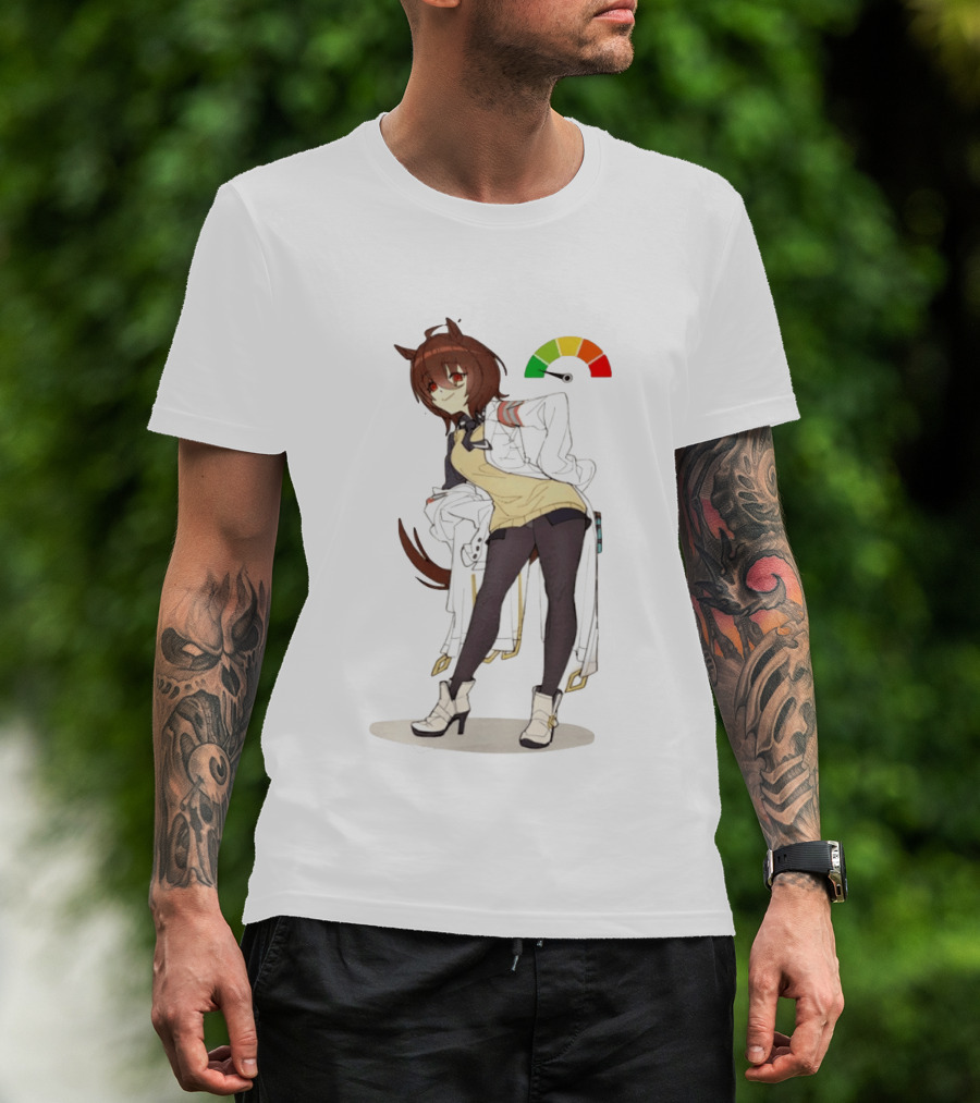 Agnes Tachyon Anime Rainbow Cortisol Gauge Meme T-Shirt