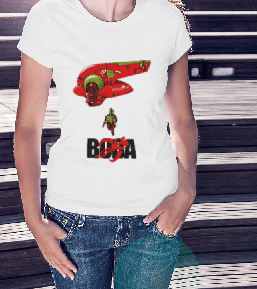 Bobakira Star Wars Boba Fett Mashup Slave I Spaceship And Armor T-Shirt