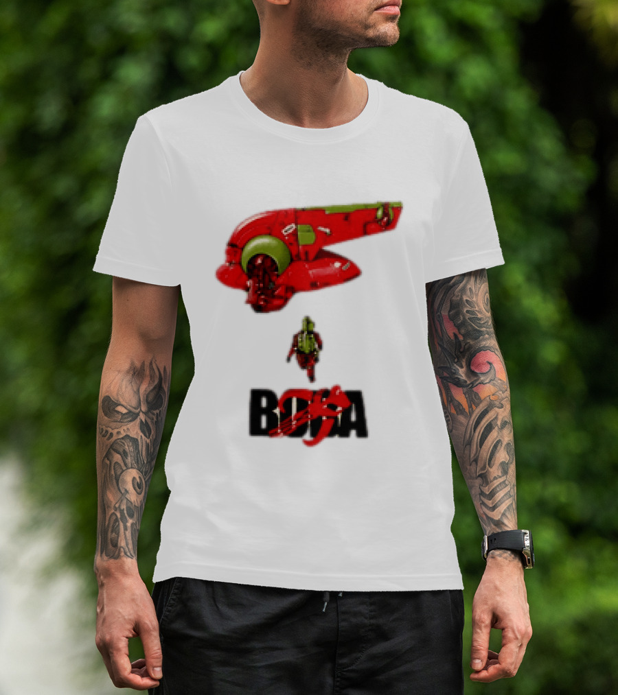 Bobakira Star Wars Boba Fett Mashup Slave I Spaceship And Armor T-Shirt