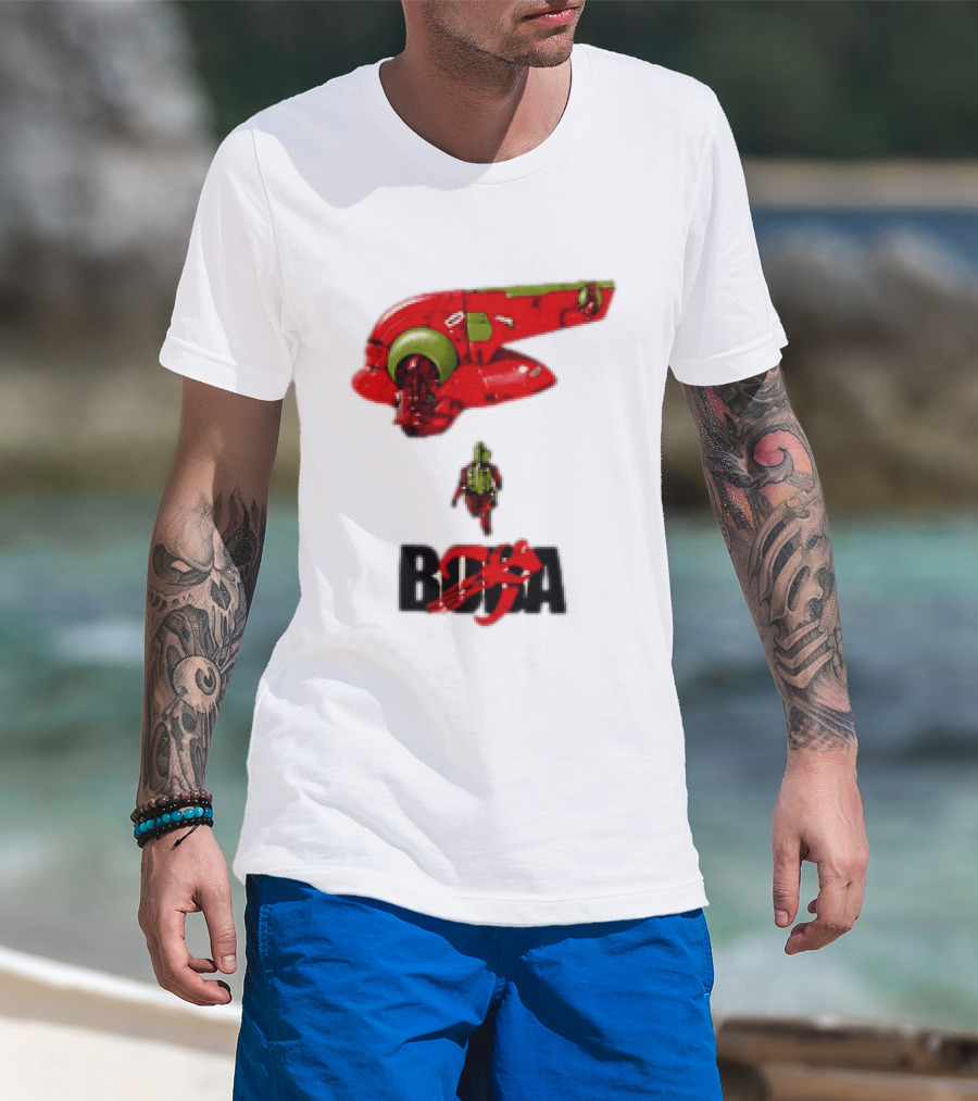 Bobakira Star Wars Boba Fett Mashup Slave I Spaceship And Armor T-Shirt