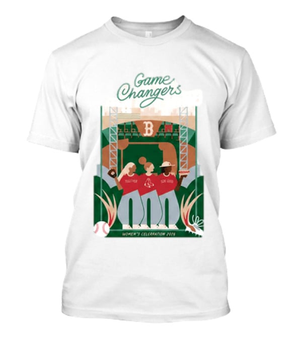 Game Changers Red Sox 2026 Women's Celebration Event Boston Fenway Park T-Shirt