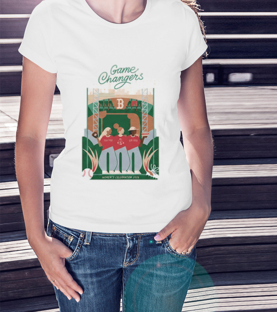 Game Changers Red Sox 2026 Women's Celebration Event Boston Fenway Park T-Shirt
