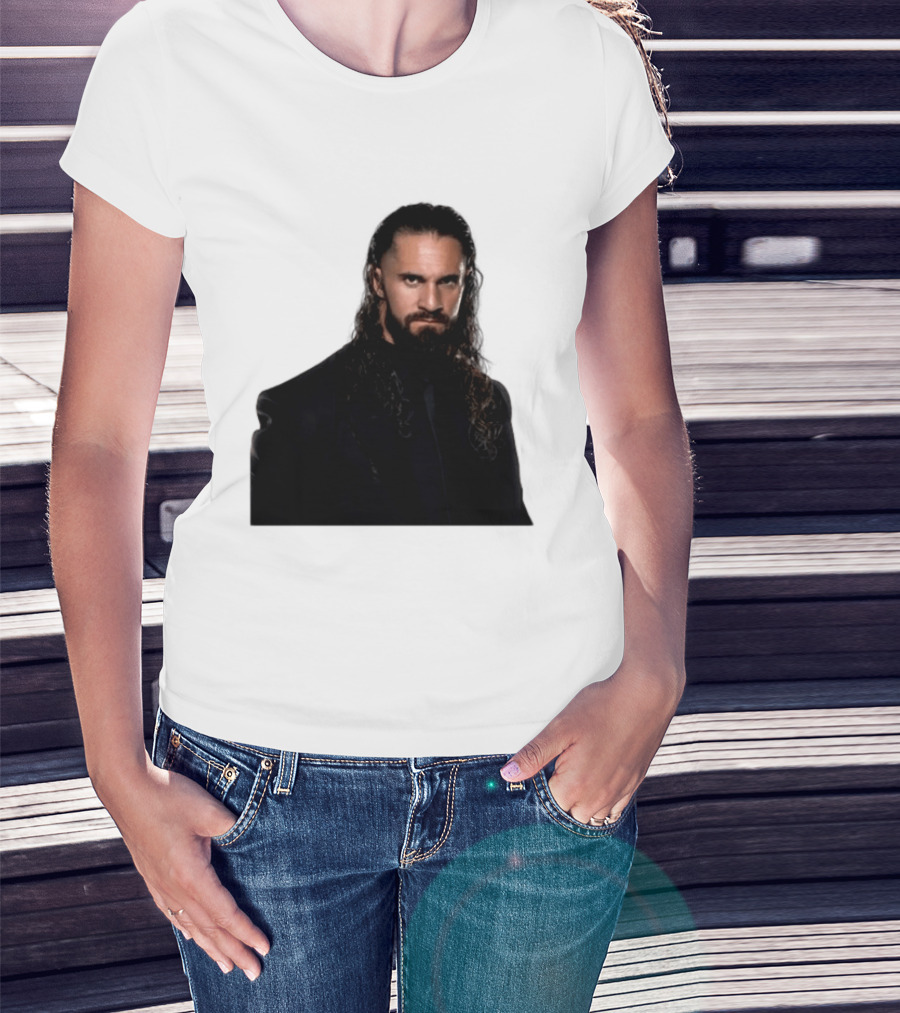 Seth Rollins Has A New Render Intense Gaze And Long Hair T-Shirt