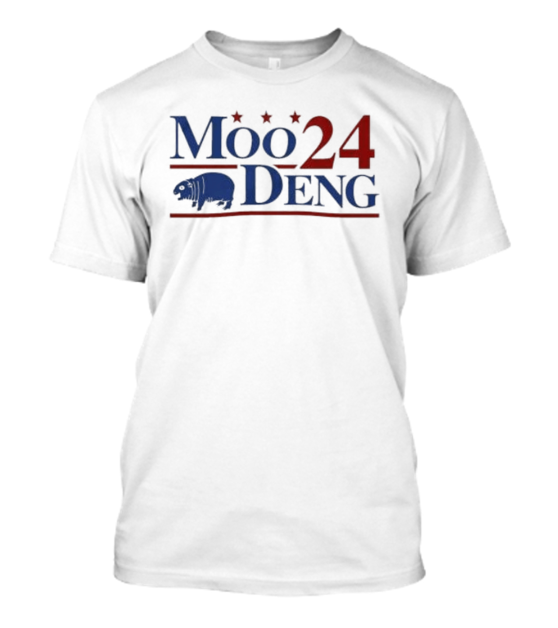 Moo 24 Deng Election Cover Buffalo Icon Stars T-Shirt