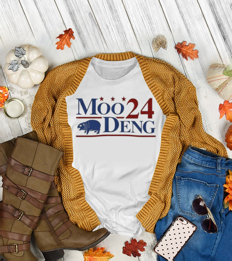 Moo 24 Deng Election Cover Buffalo Icon Stars T-Shirt