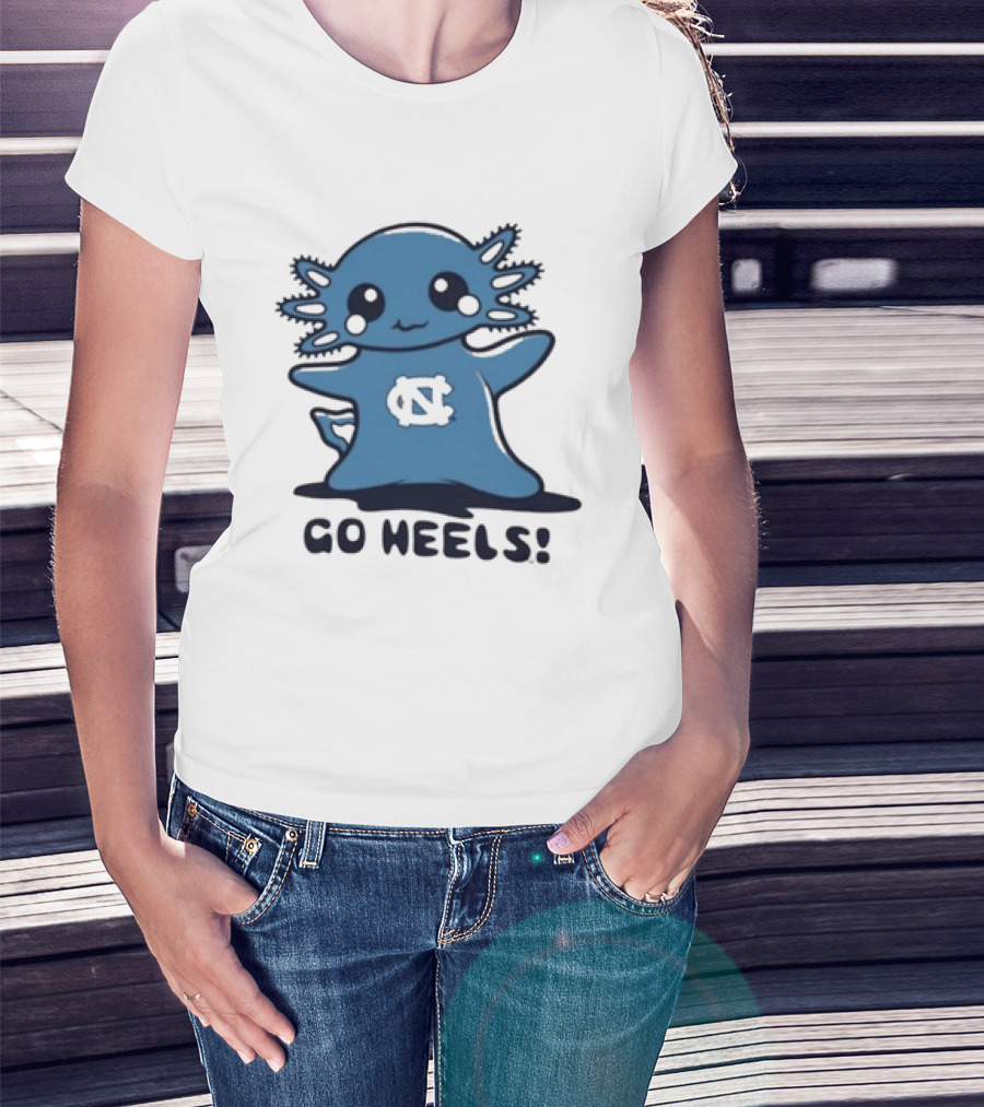 UNC Axolotl Go Heels Cute College Sports T-Shirt