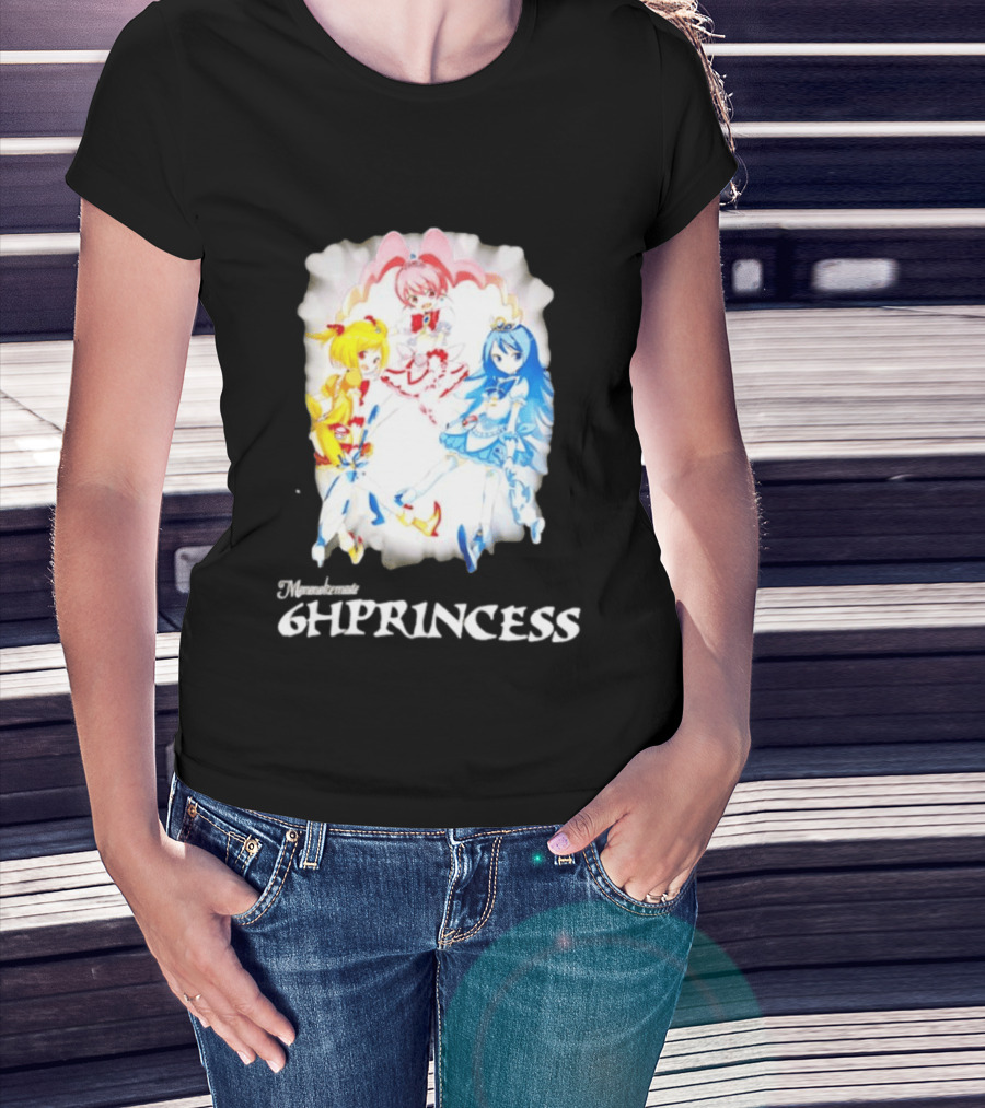 Mononoke 6HPPrincess Anime Characters Colorful Trio T-Shirt