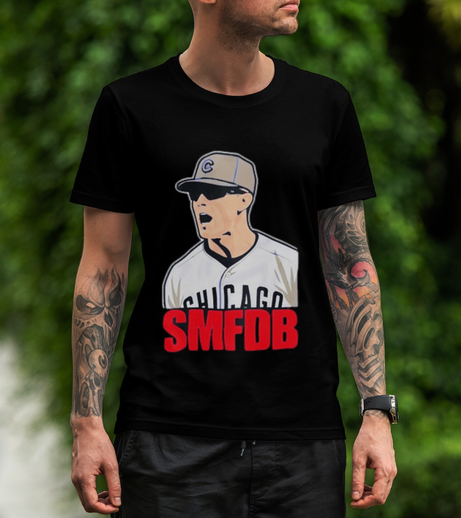 Chicago Cubs SMFDB Manager Yelling Iconic Baseball Team Fan T-Shirt