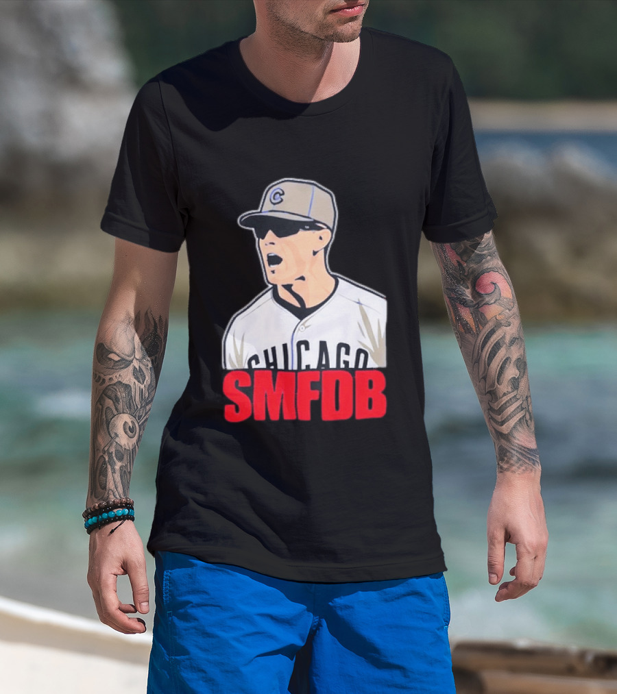 Chicago Cubs SMFDB Manager Yelling Iconic Baseball Team Fan T-Shirt