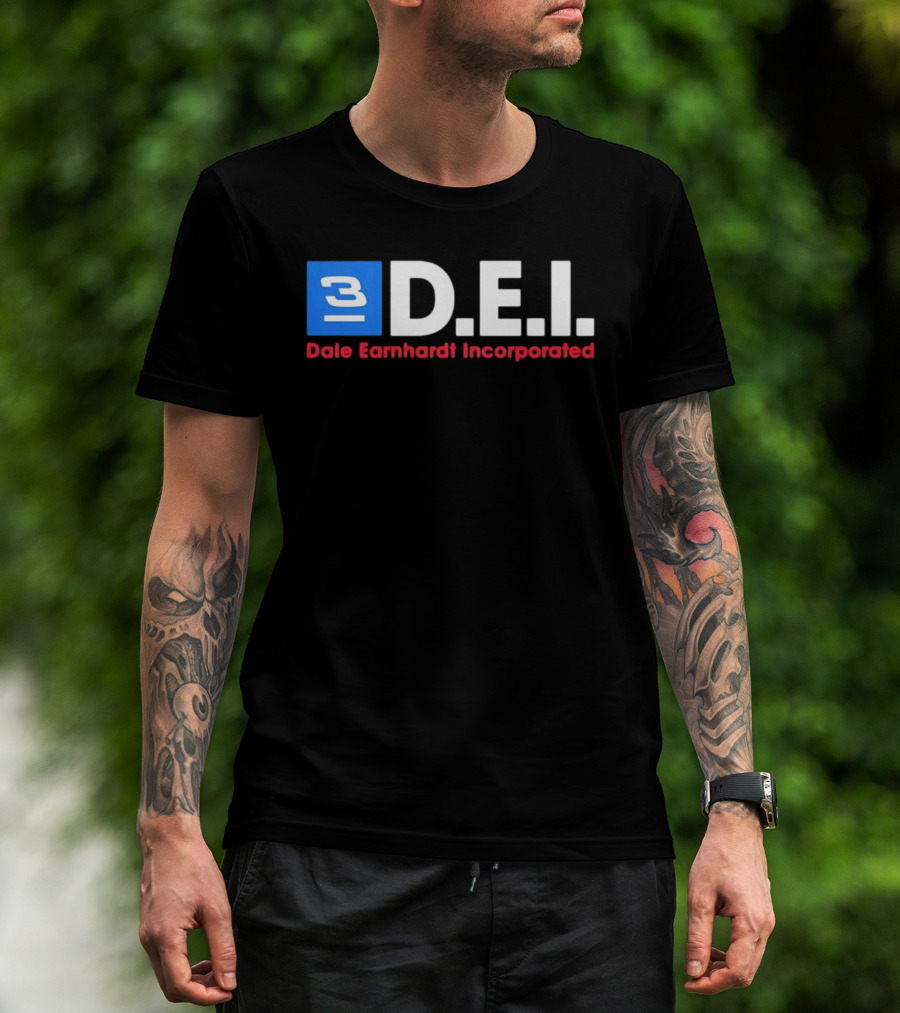Dale Earnhardt Incorporated DEI 3 Racing Number T-Shirt