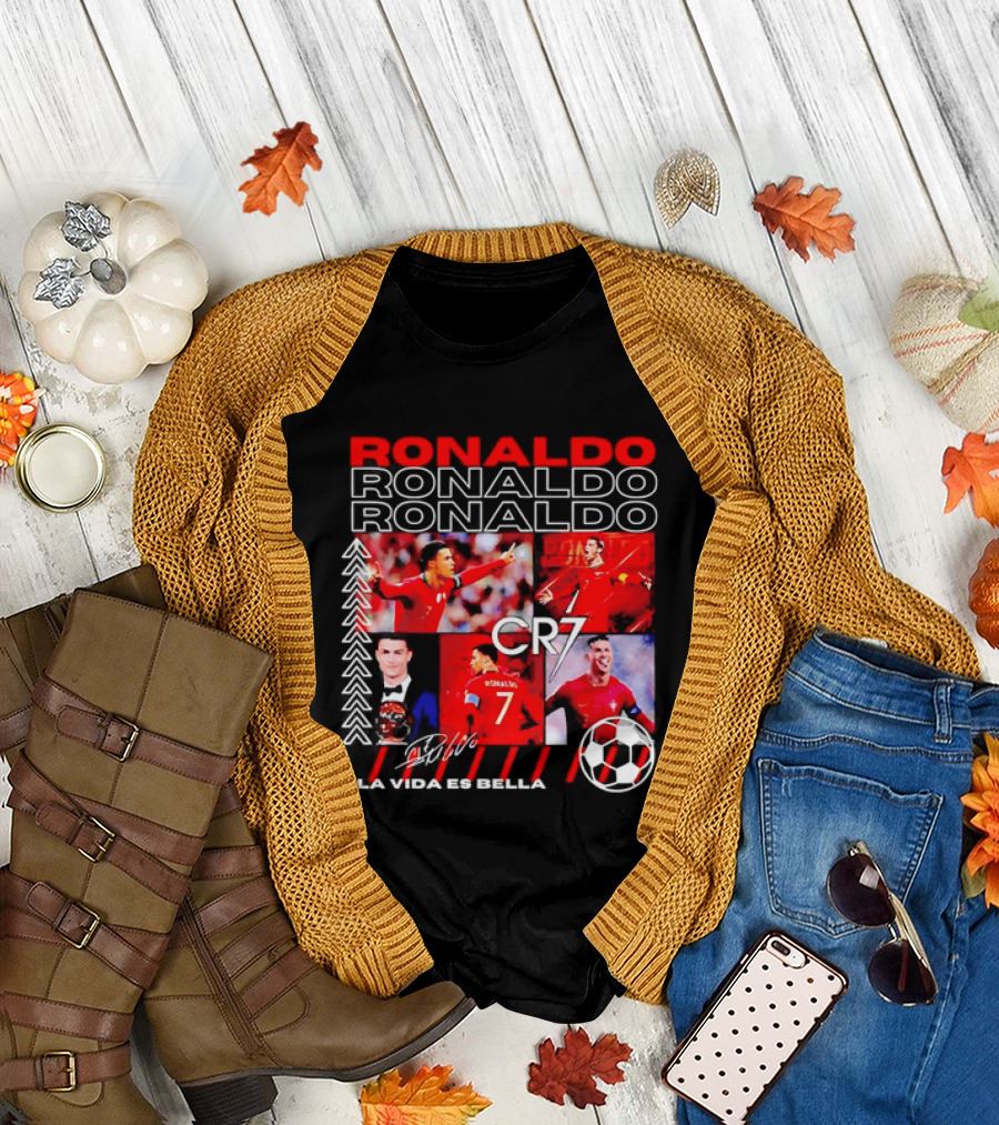 Ronaldo CR7 Portugal La Vida Es Bella T-Shirt