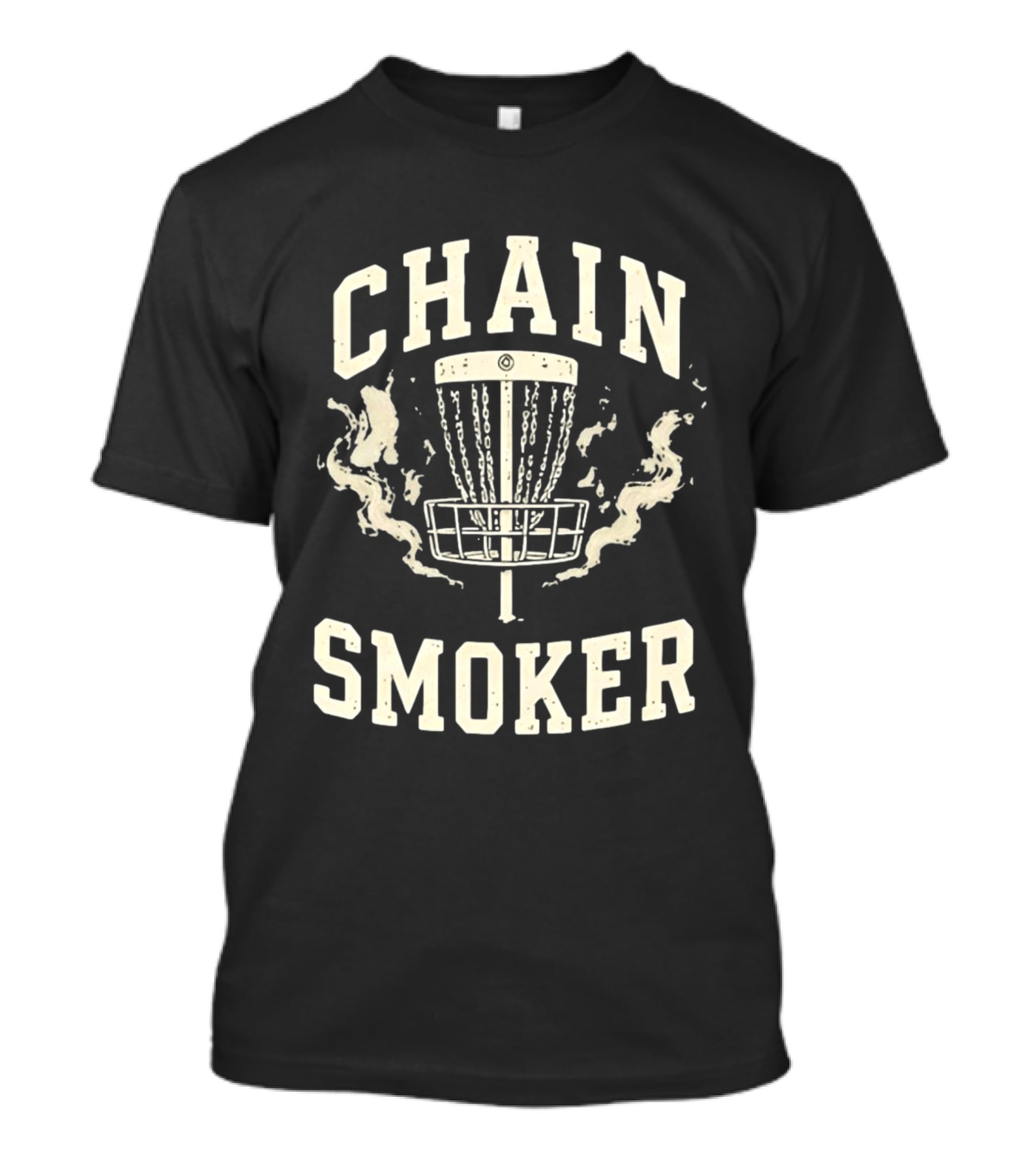 Disc Golf Fanatic Chain Smoker With Basket And Chains T-Shirt