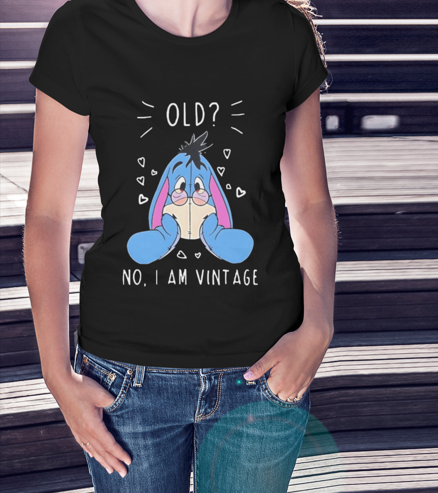 Old No I Am Vintage Disney Eeyore Wearing Glasses T-Shirt