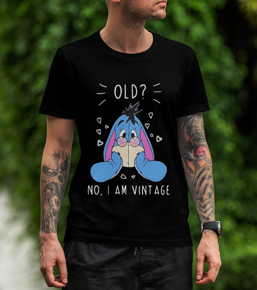 Old No I Am Vintage Disney Eeyore Wearing Glasses T-Shirt