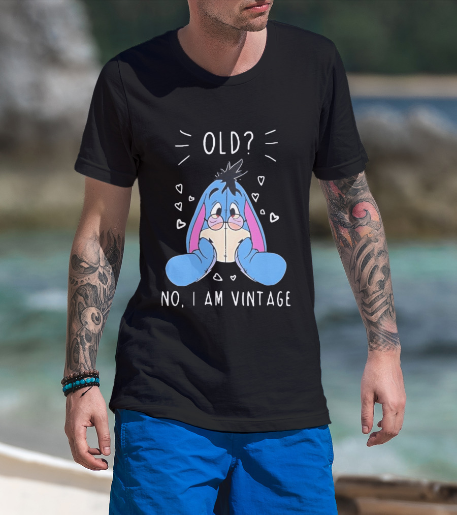 Old No I Am Vintage Disney Eeyore Wearing Glasses T-Shirt