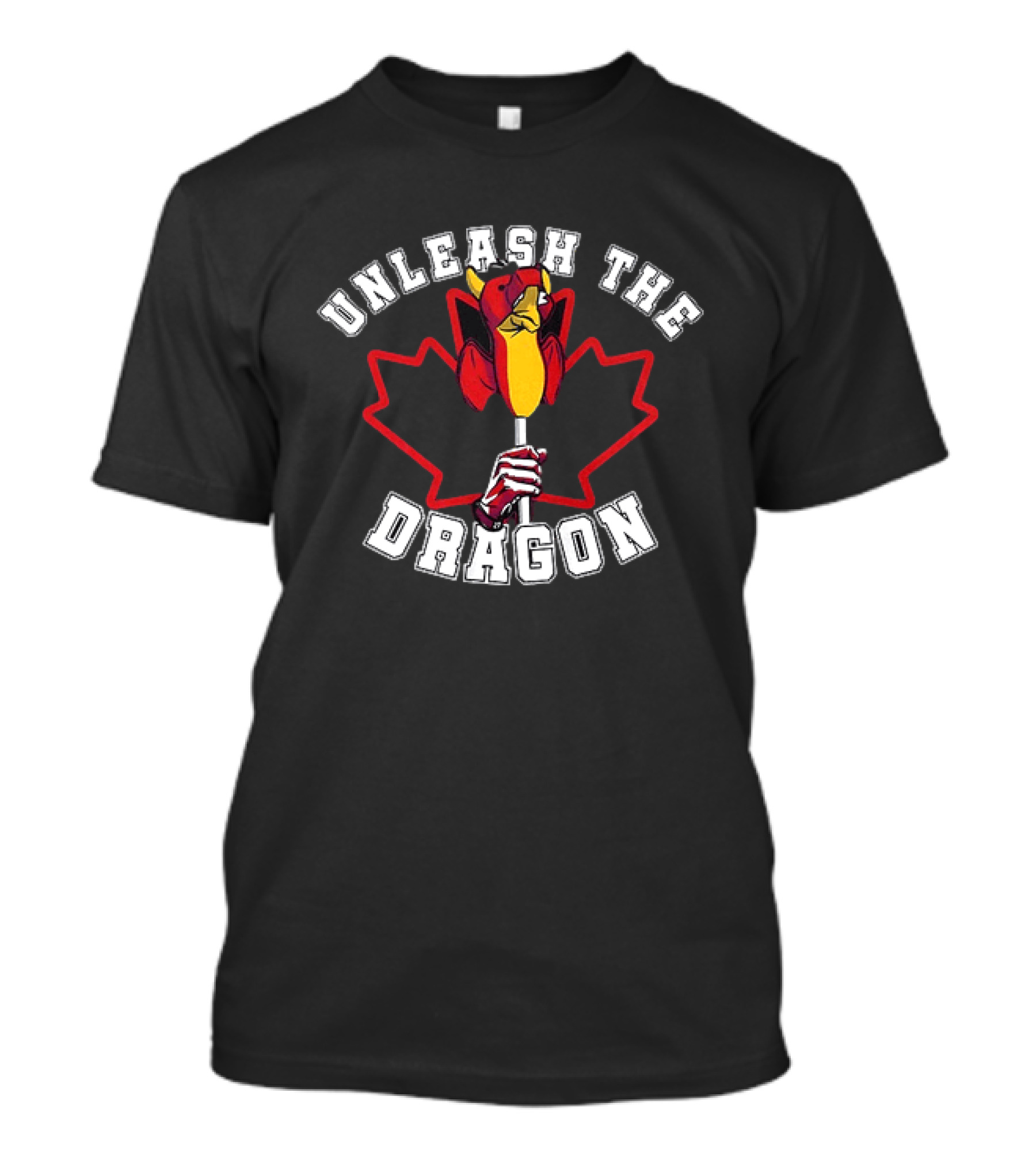 Unleash The Dragon Toronto Baseball Maple Leaf T-Shirt